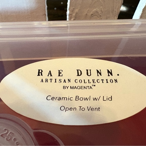 Rae Dunn Red Cookie Exchange Storage Container - Picture 2 of 3